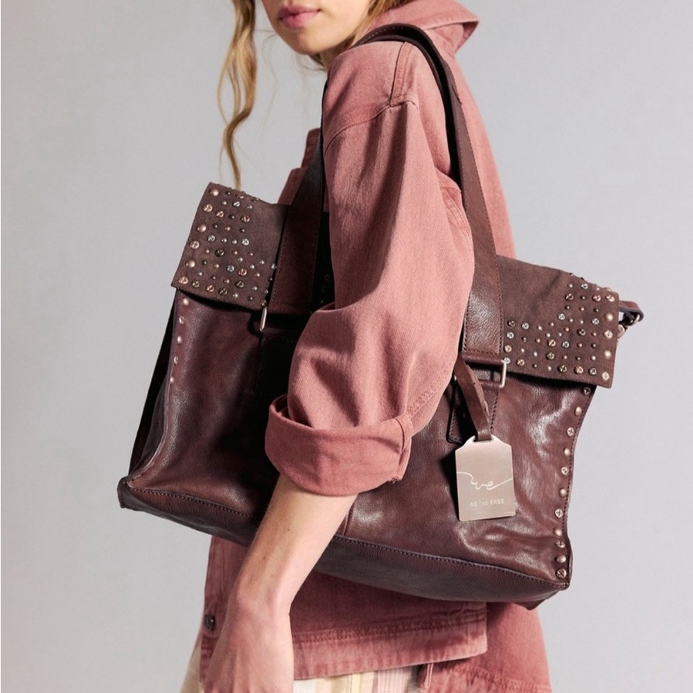 NWT Free People Shay Stud Tote - Picture 3 of 8
